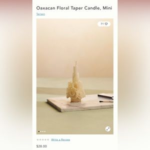 Anthropologie handmade candle